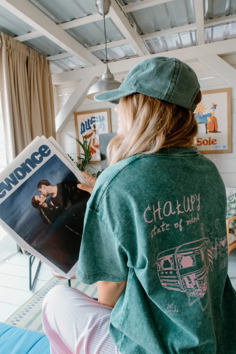 chałupy state of mind acid wash tee