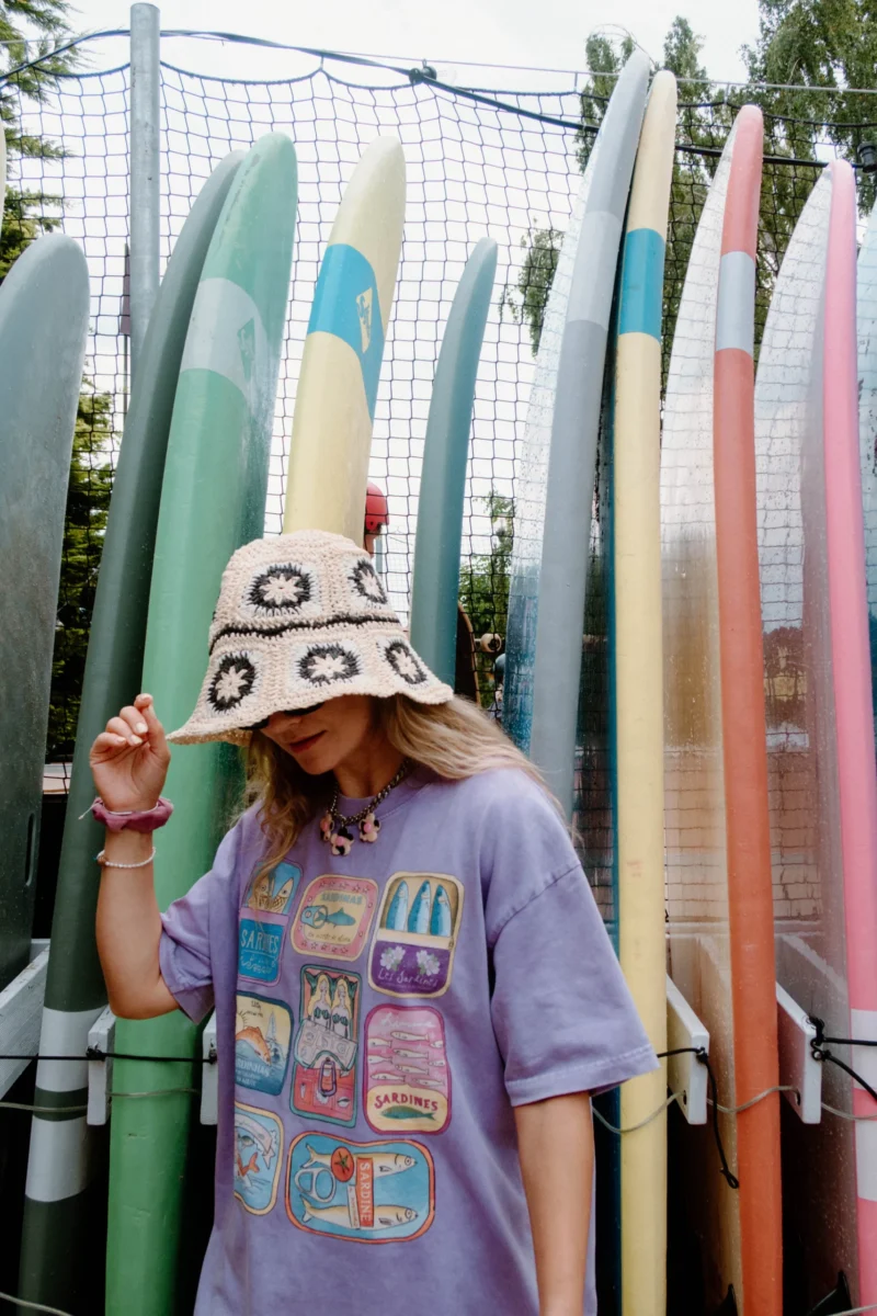 tinned fish acid wash tee