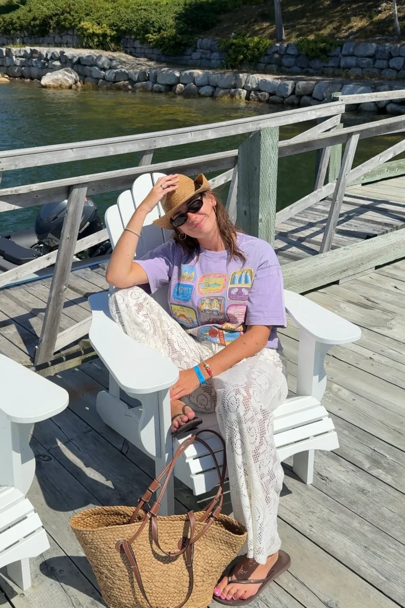 tinned fish acid wash tee (lilac blush)