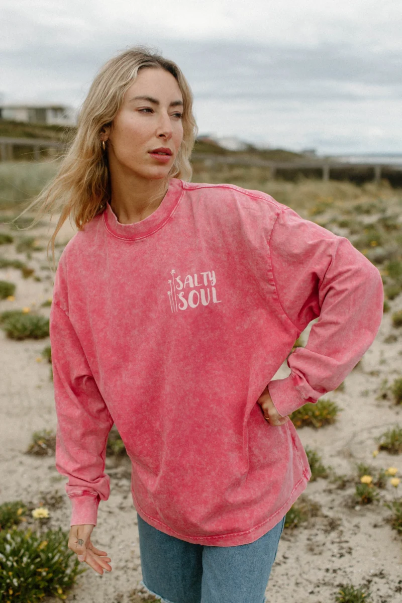 salty soul snow wash longsleeve
