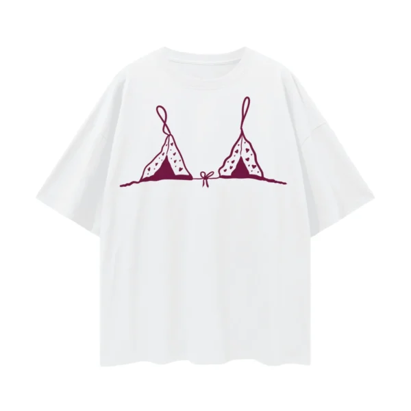 bralette oversized tee