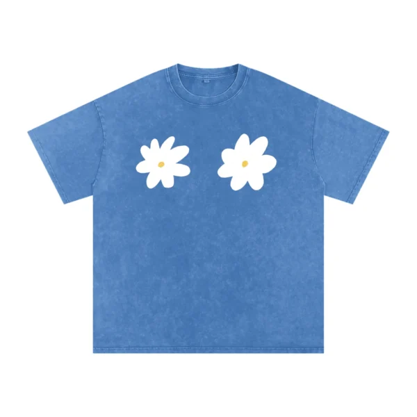 daisy-daze-Acid-Wash-Oversize-T-Shirt