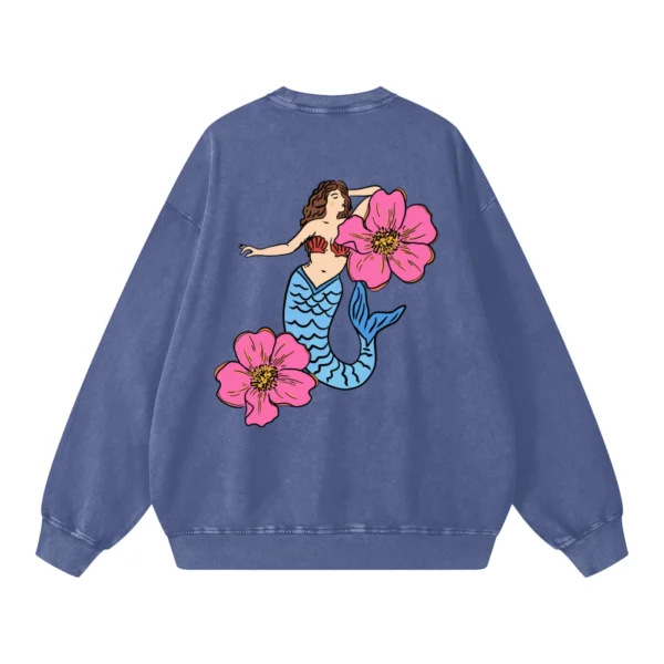 la sirena acid wash bluza