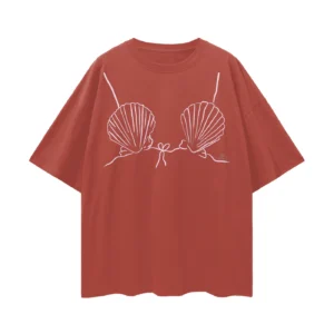 seashell bralette oversized tee
