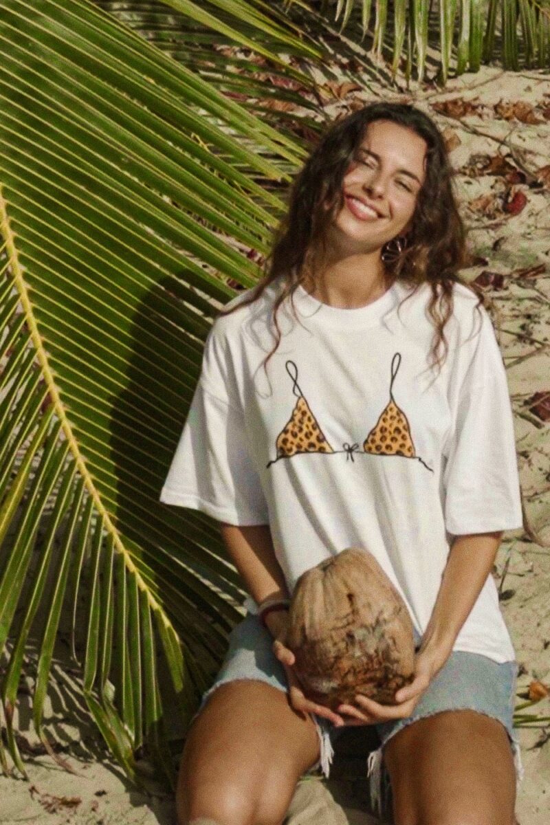 leo bralette boyfriend tee