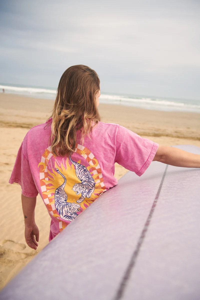 alma de tigre acid wash t-shirt