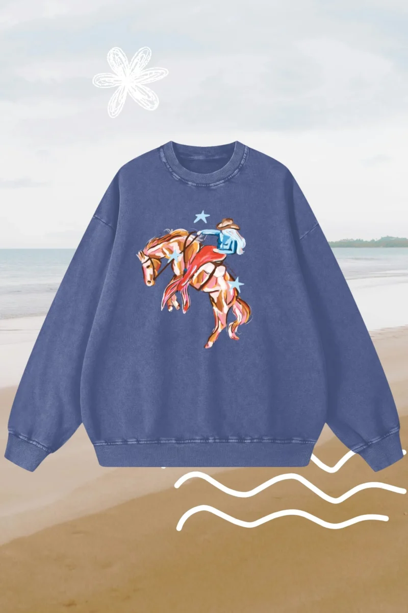 mermaid rodeo acid wash bluza