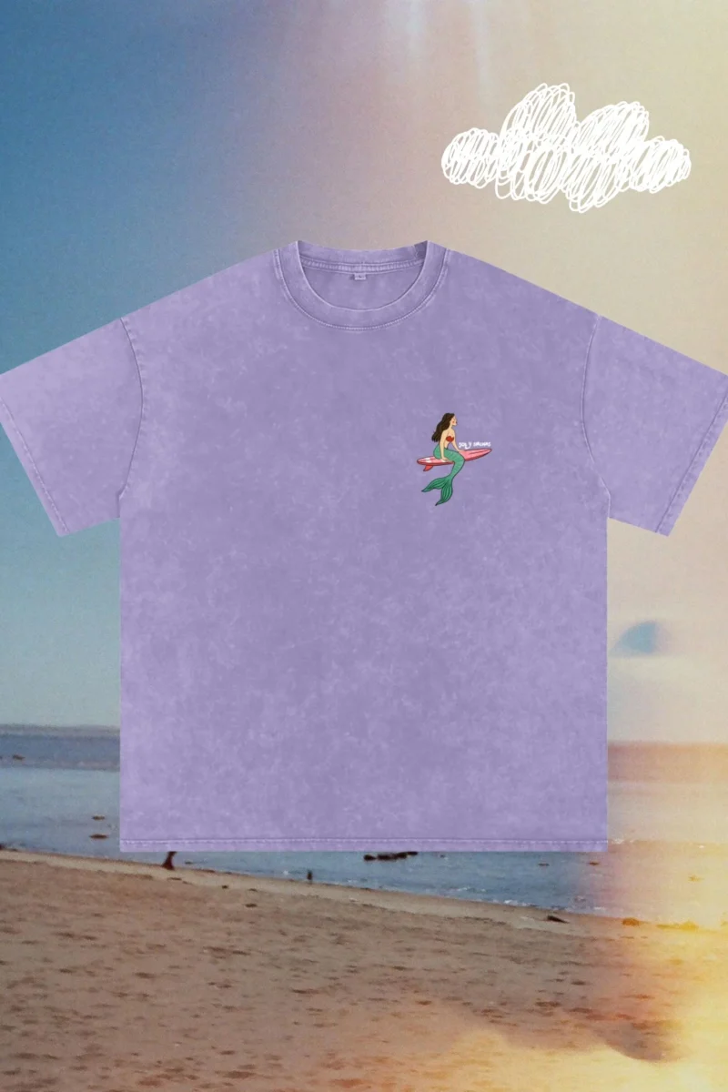 chase the sun acid wash tee