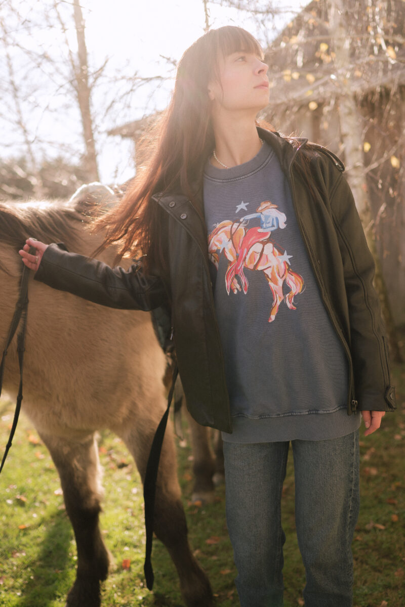 mermaid rodeo acid wash bluza