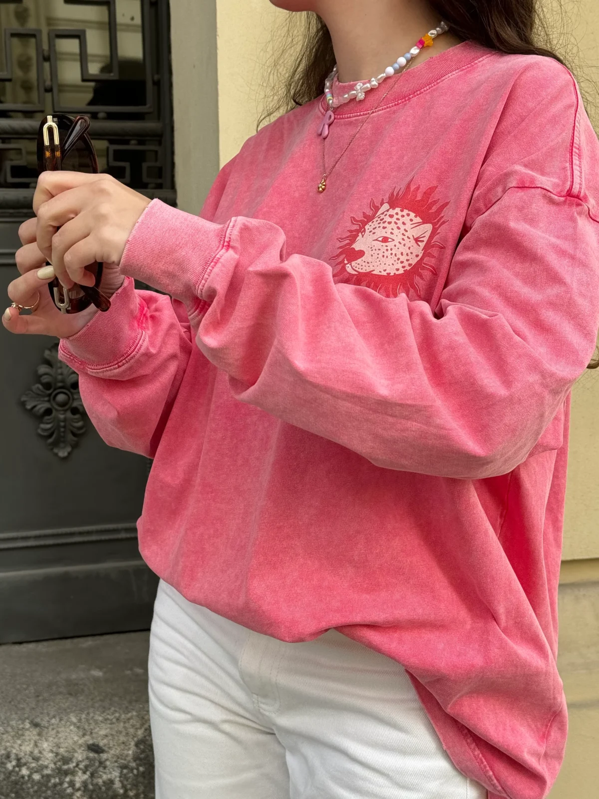 tropical leopard snow wash longsleeve - obrazek 2