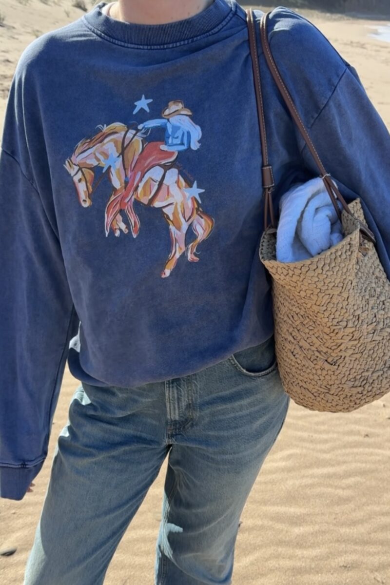 mermaid rodeo acid wash bluza