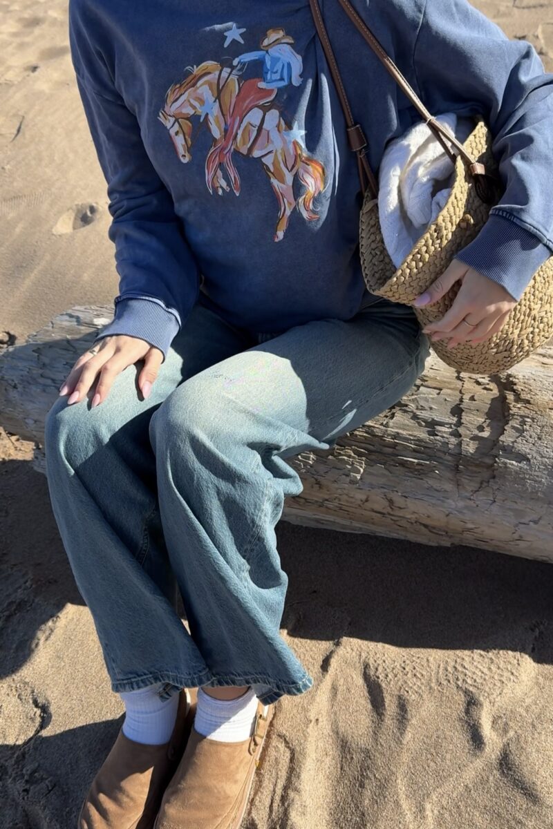 mermaid rodeo acid wash bluza