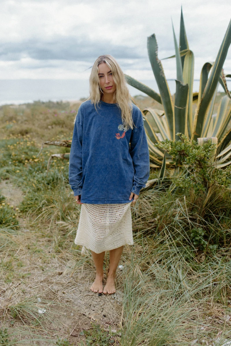 disco sirena acid wash longsleeve