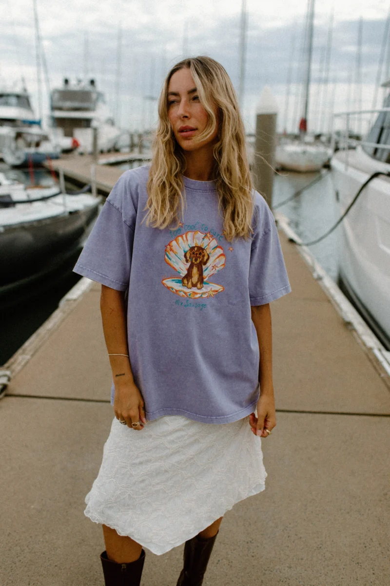 mr sausage acid wash tee purple