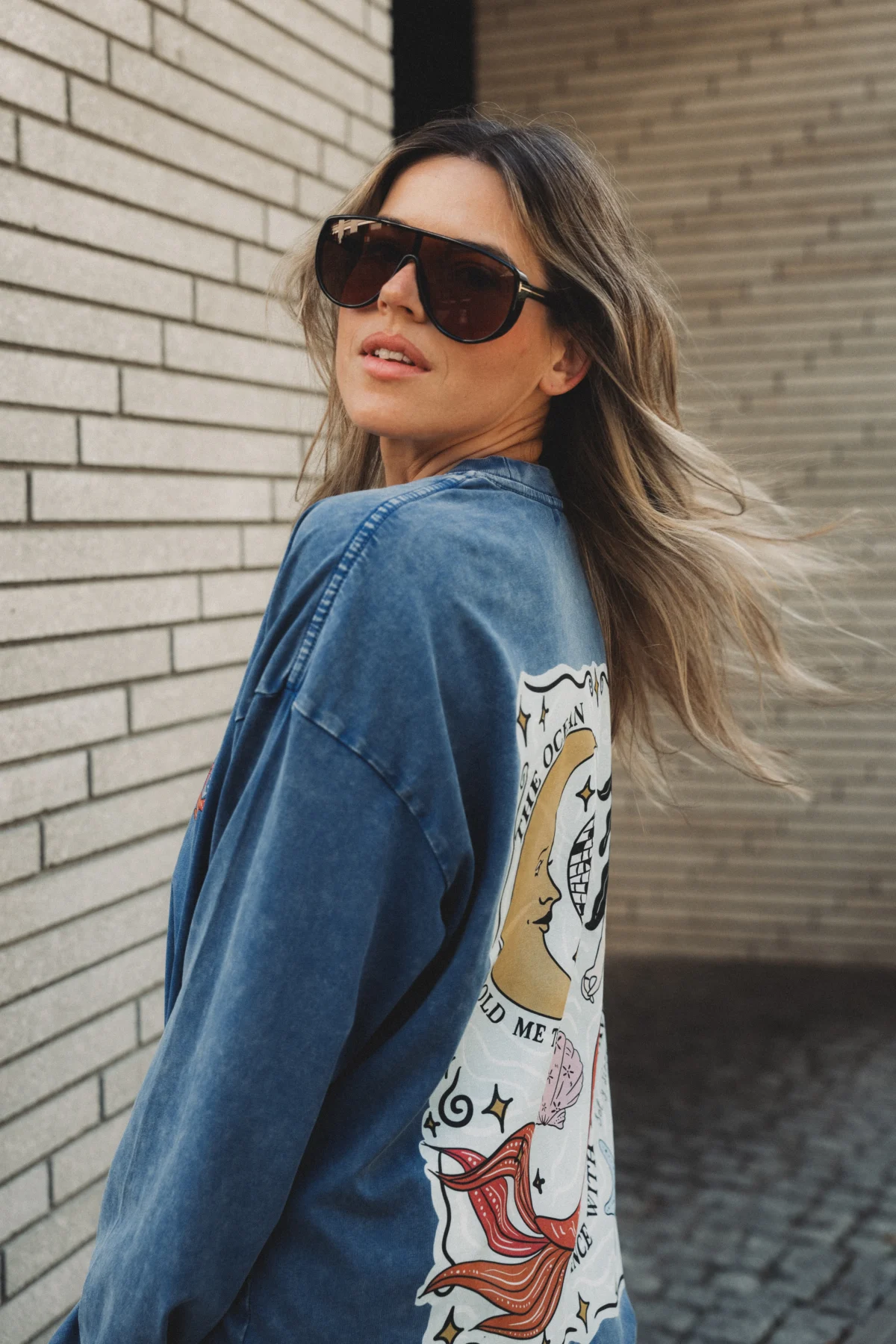 disco sirena acid wash longsleeve - obrazek 5