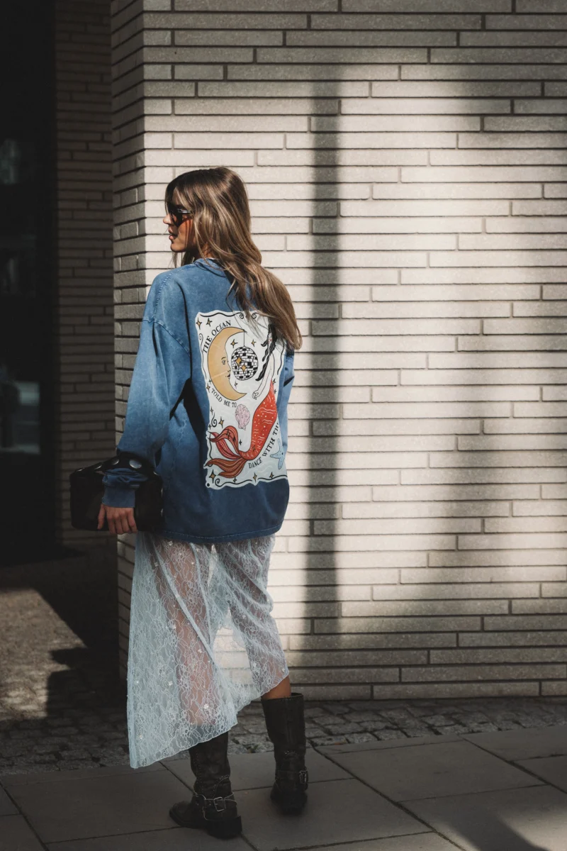 disco sirena acid wash longsleeve
