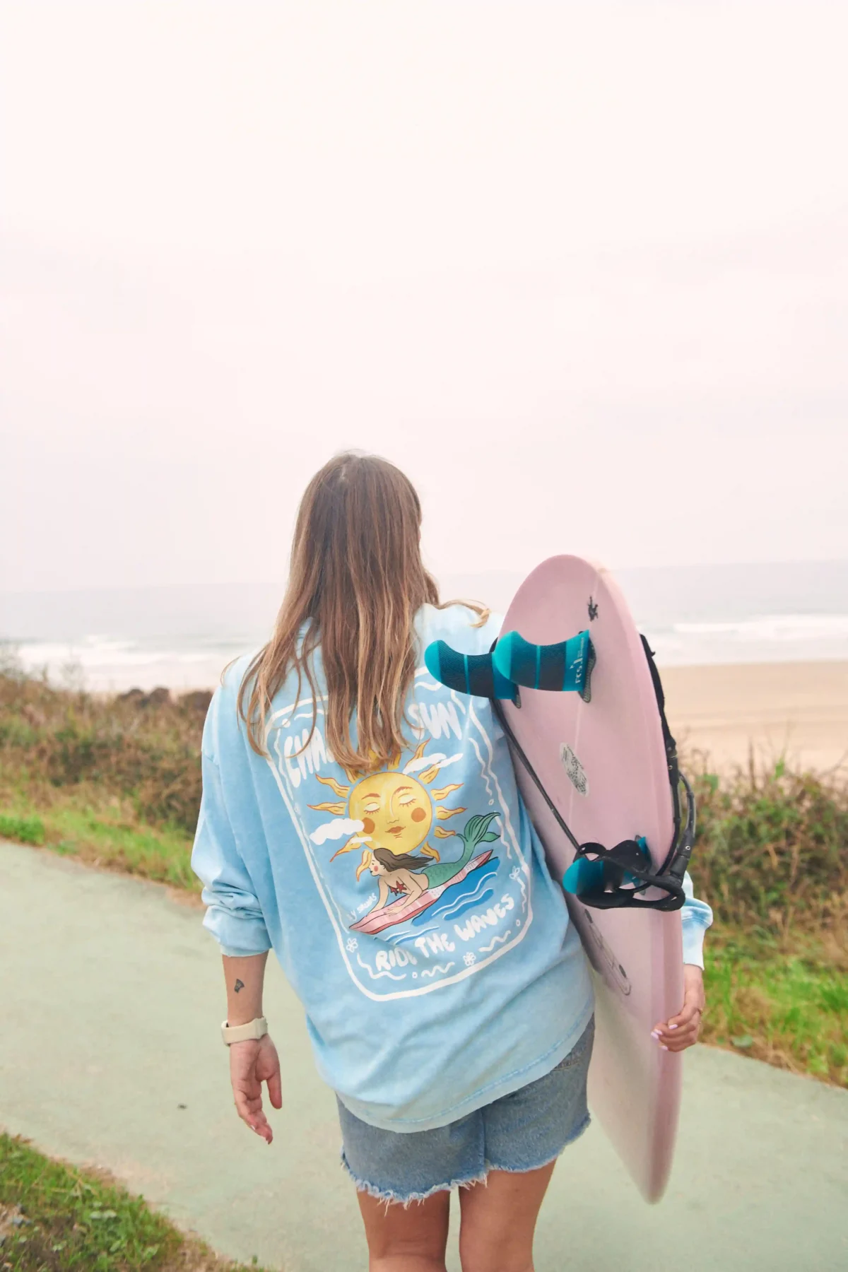 chase the sun snow wash longsleeve - obrazek 3