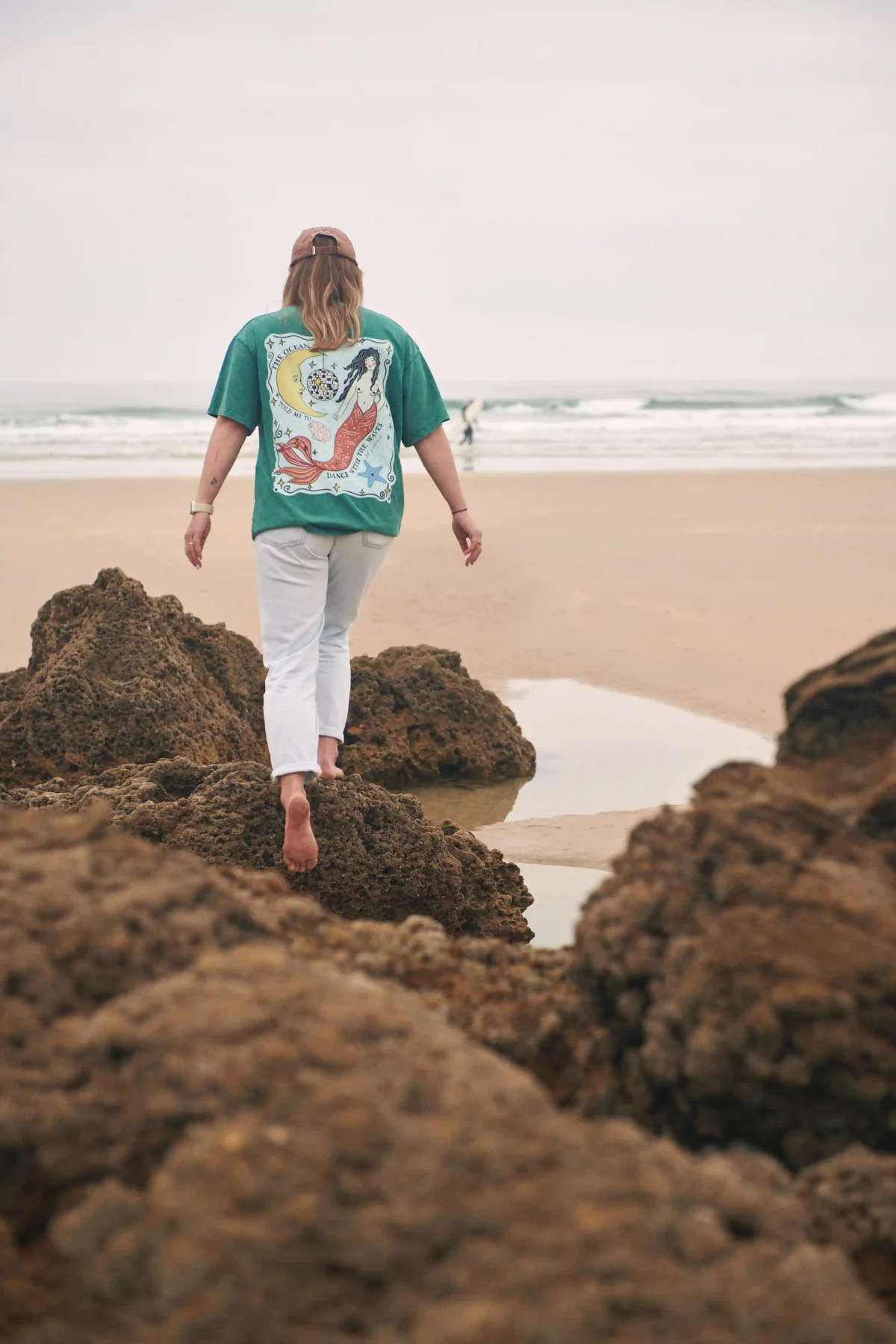 disco sirena acid wash tee - obrazek 3