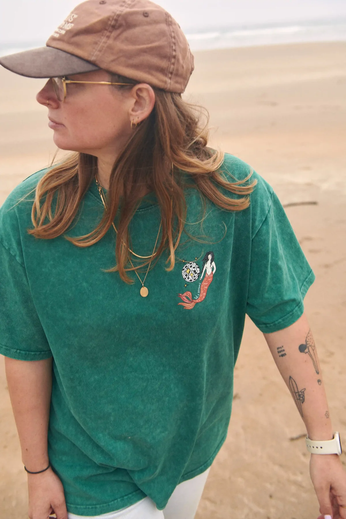 disco sirena acid wash tee - obrazek 4