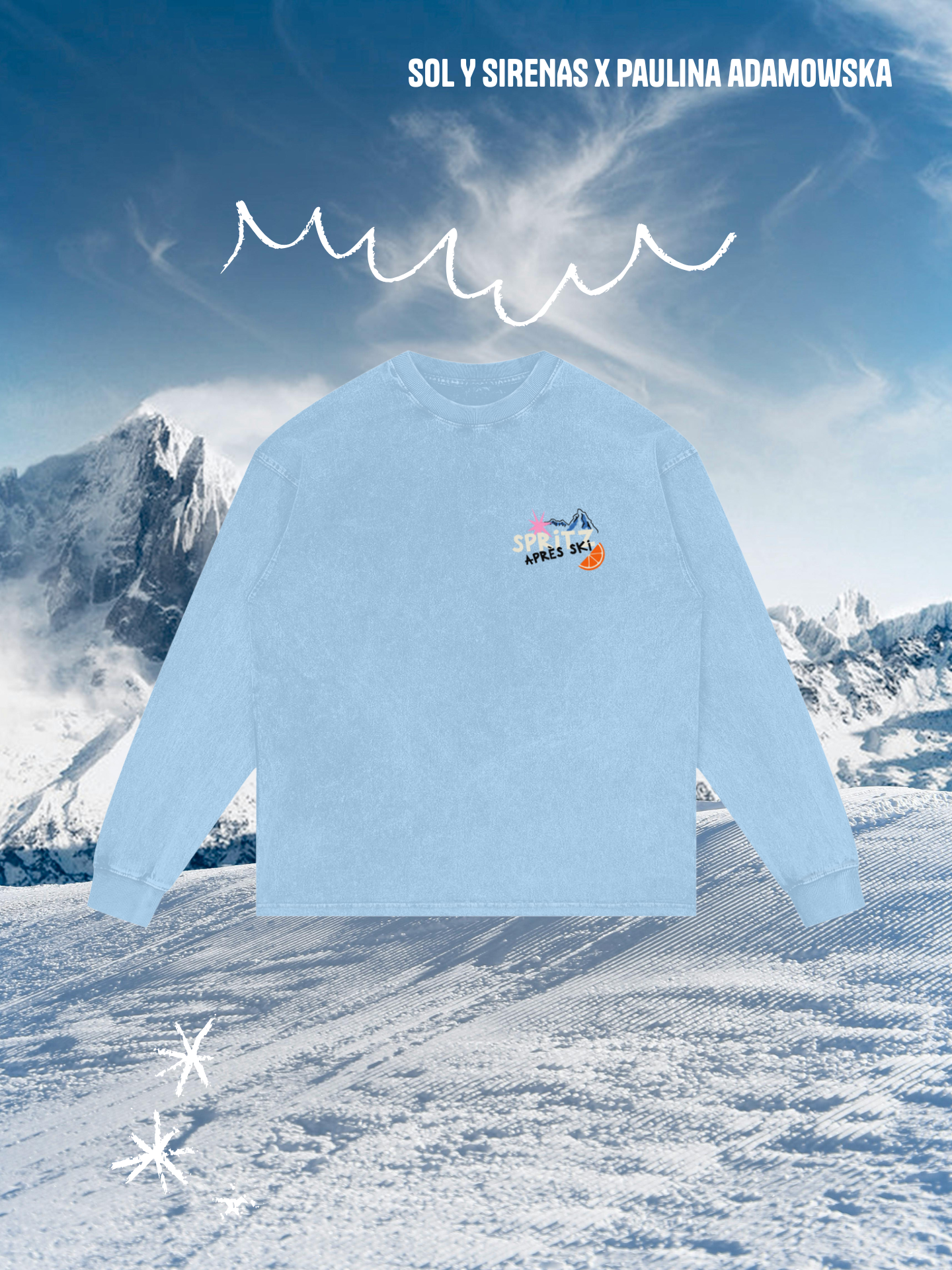 spritz apres ski club acid wash longsleeve