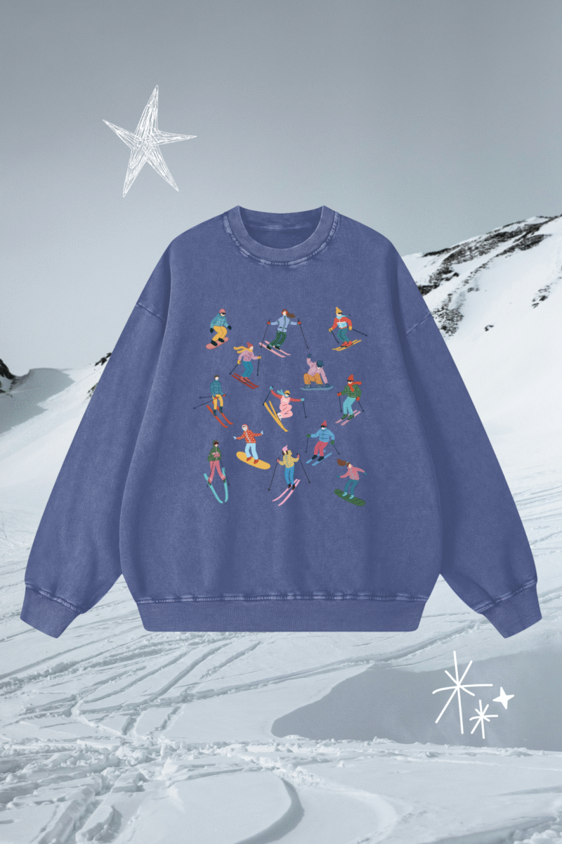 ski people acid wash bluza