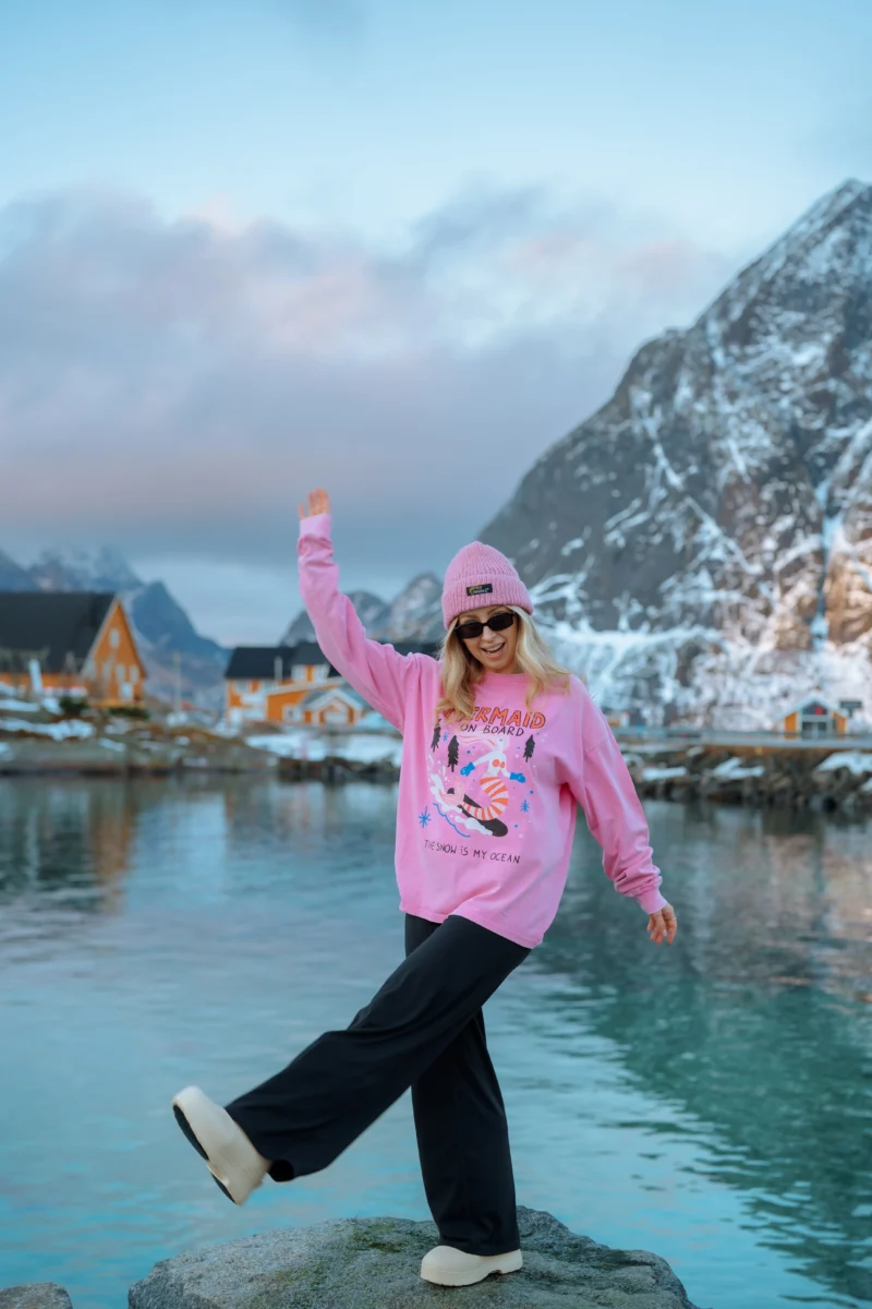 mermaid on board acid wash longsleeve