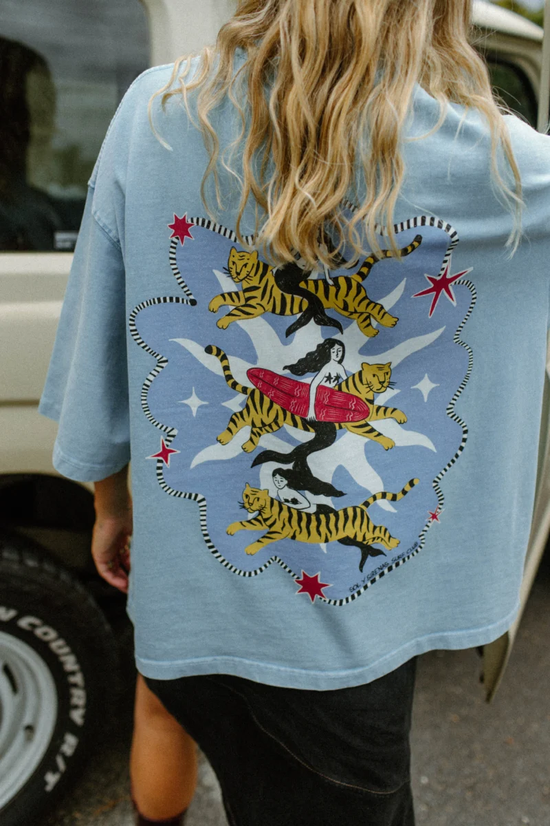 surfside tigers boxy tee