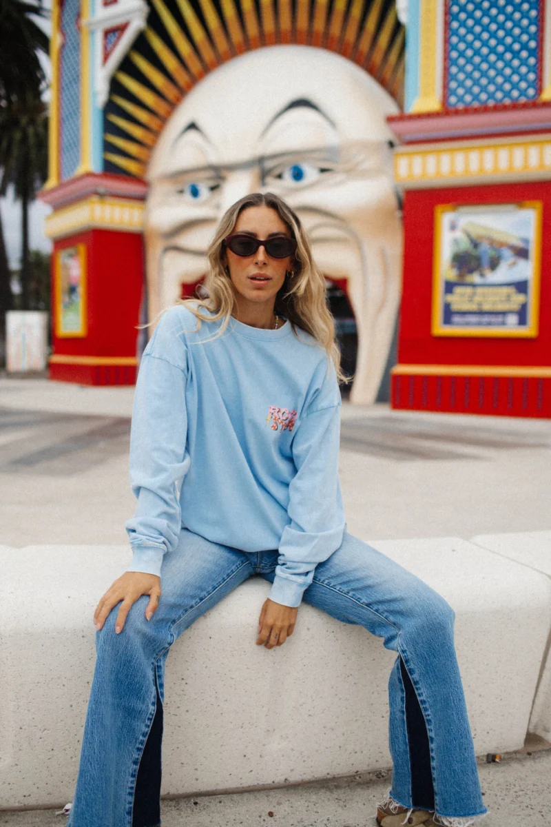 rock star acid wash longsleeve