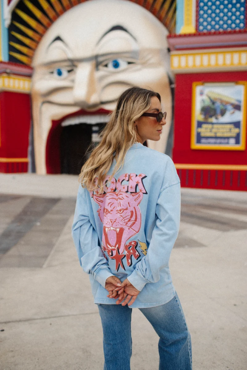 rock star acid wash longsleeve
