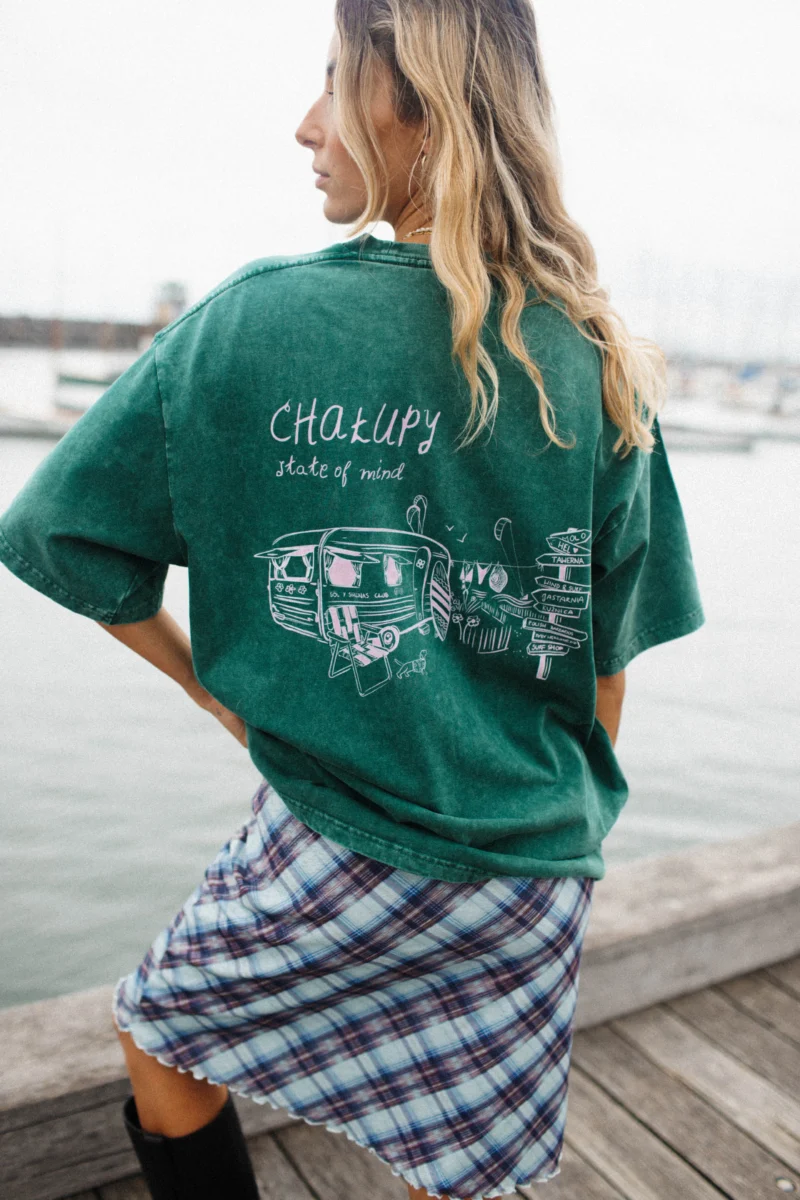 chalupy state of mind acid wash tee