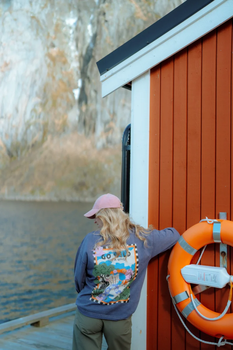 go wild for a while acid wash longsleeve