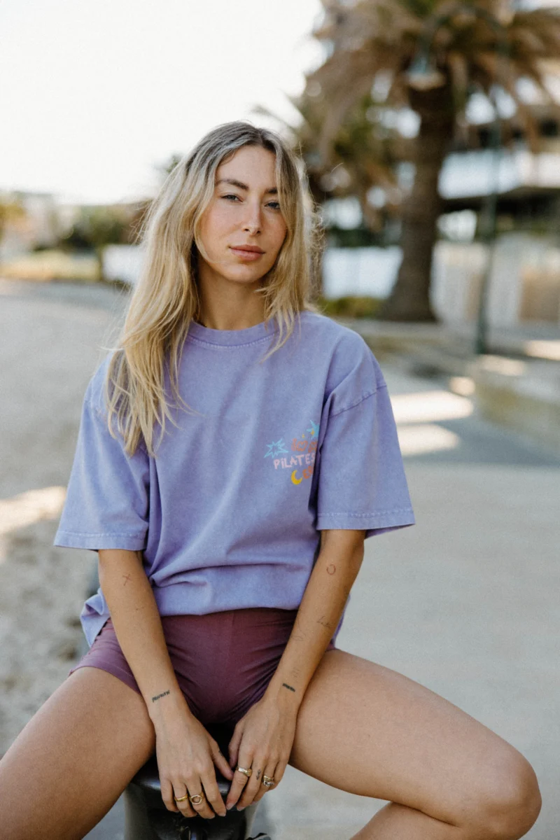 in my pilates era acid wash tee