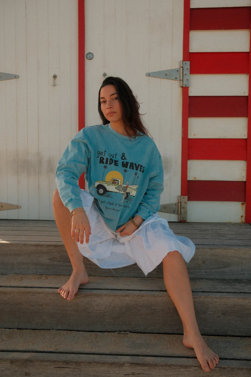 get out & ride waves snow wash long sleeve eng
