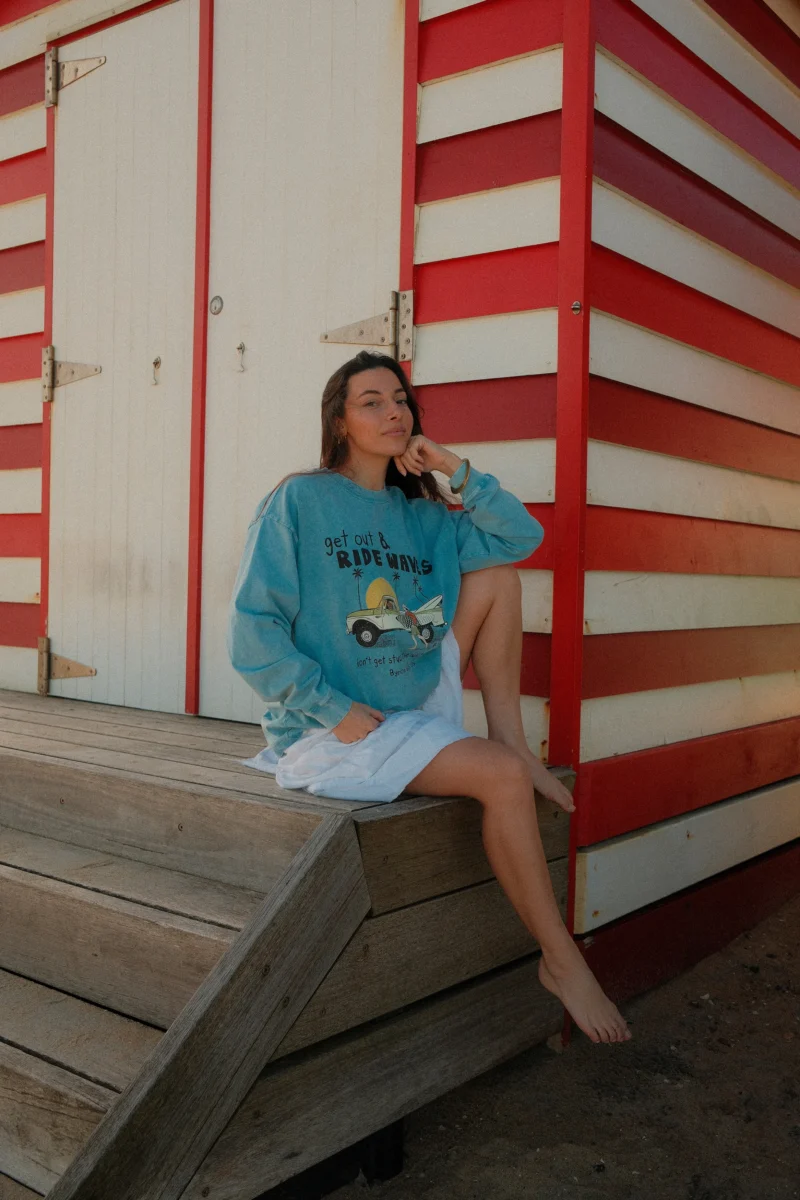 get out & ride waves snow wash long sleeve eng